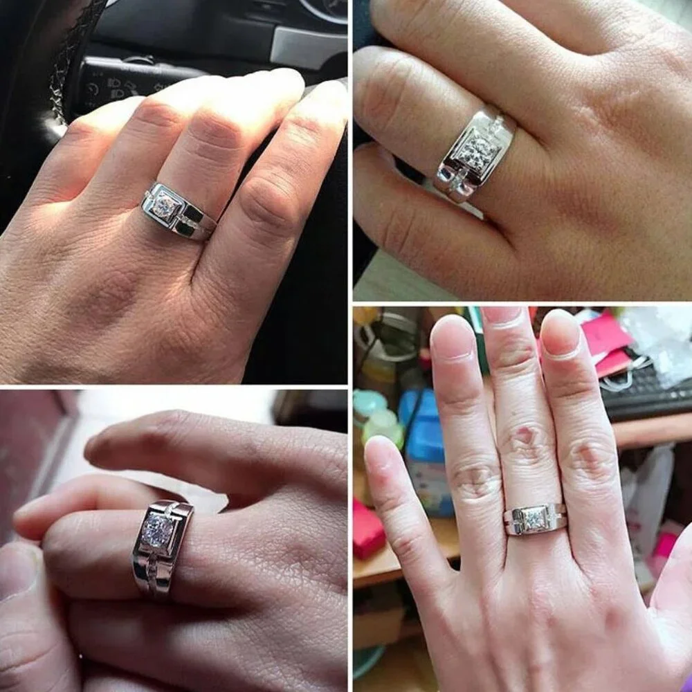 🆕 Classic Style 1.25 CTW. Diamond Band / Ring, Stamped 925 Sterling Silver 🆕 - Picture 7 of 8